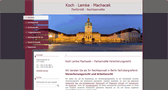 Desktop Screenshot of koch-lemke-machacek.de